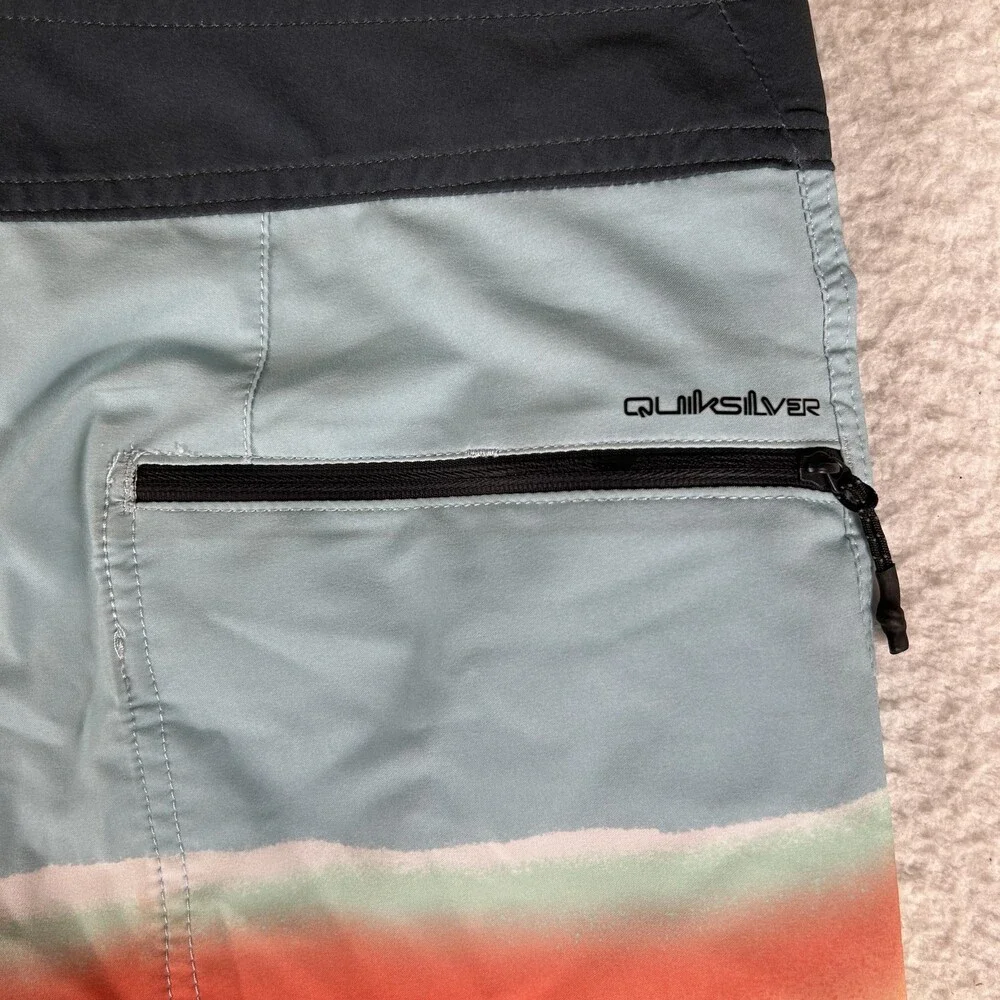 Quiksilver Board Shorts Mens 38 Surfsilk Highline Swim Trunks Drawstring